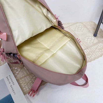 Cute Waterproof Multi-Pocket Women Backpacks with Bear Doll DailySale