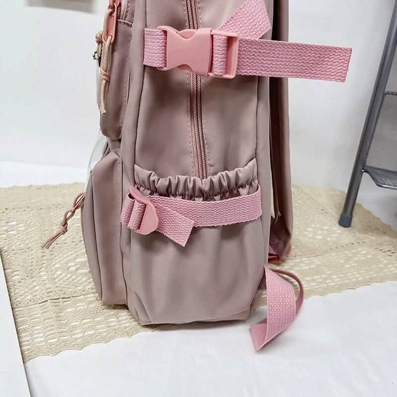 Cute Waterproof Multi-Pocket Women Backpacks with Bear Doll DailySale