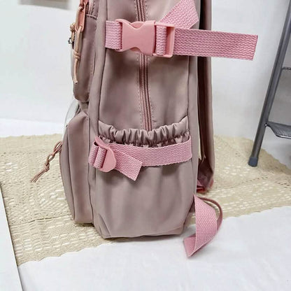 Cute Waterproof Multi-Pocket Women Backpacks with Bear Doll DailySale
