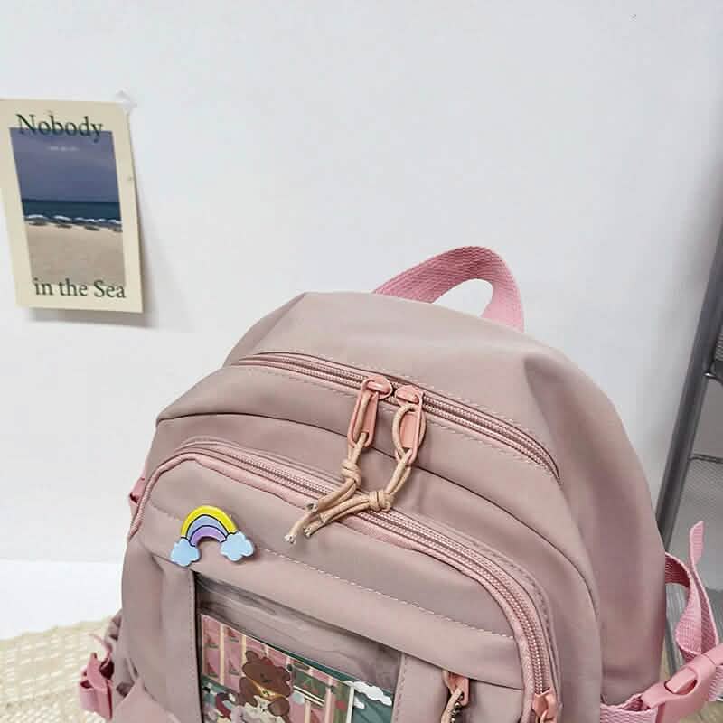 Cute Waterproof Multi-Pocket Women Backpacks with Bear Doll DailySale