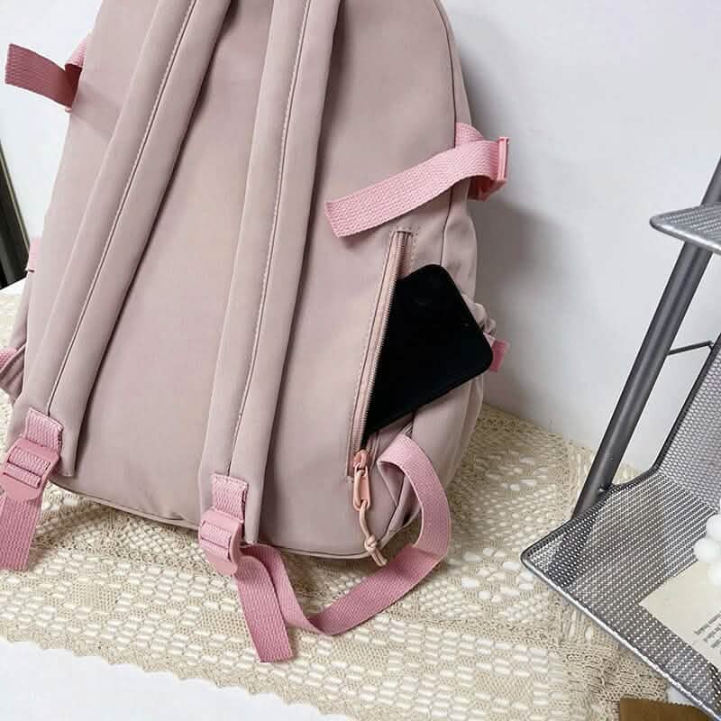 Cute Waterproof Multi-Pocket Women Backpacks with Bear Doll DailySale