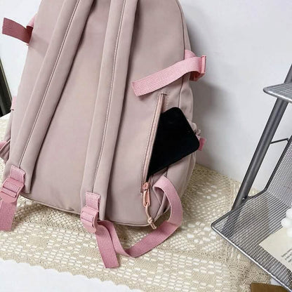 Cute Waterproof Multi-Pocket Women Backpacks with Bear Doll DailySale