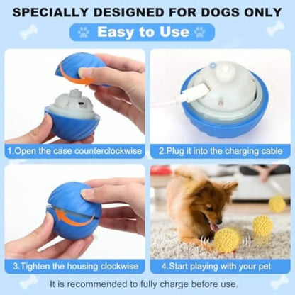 Smart Rolling & Bouncing Pet Ball – Motion-Activated DailySale