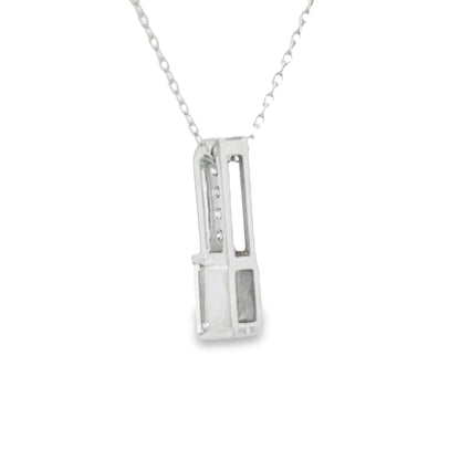 .06ct Zircon Diamond Fashion Pendants 10KT White Gold Bids.com