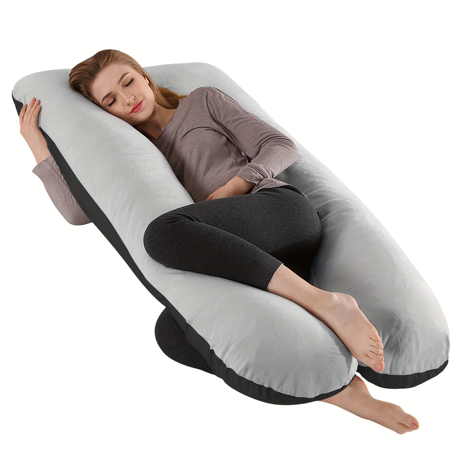 U-Shaped Maternity Pillow – Full Body Support DailySale