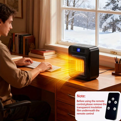 Space Heater for Indoor Use – 1500W Ceramic with Remote & Timer DailySale