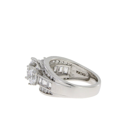 Natural Cubic Zirconium CZ SS Bridal Sterling Silver Bids.com