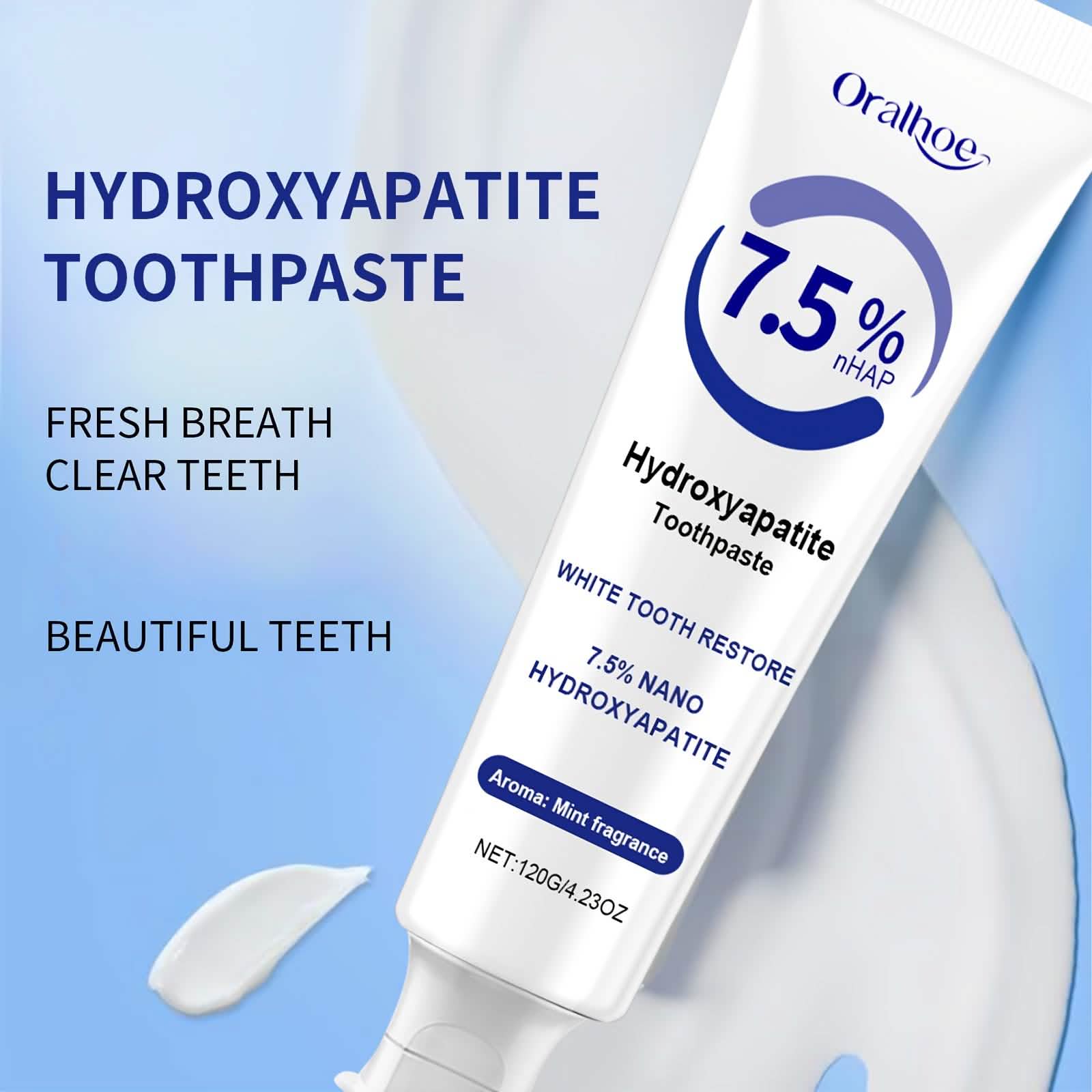 Hydroxyapatite Toothpaste – 7.5% NHAP, Whitening Mint, Gentle Teeth & Mouth Care DailySale