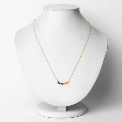 0.32 Carat Genuine Garnet .925 Sterling Silver Necklace Bids.com