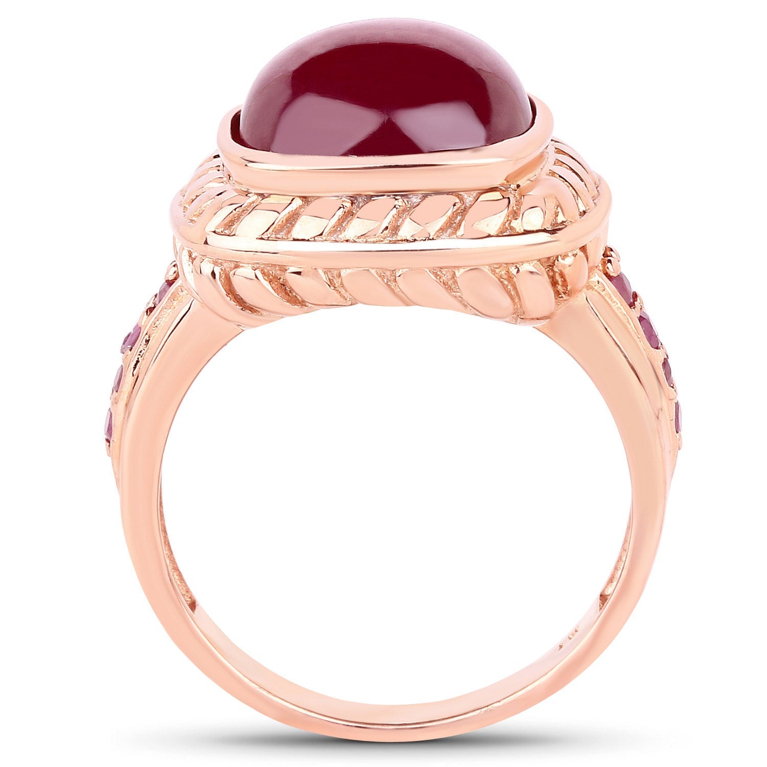 9.14 Carat Glass Filled Ruby and Ruby .925 Sterling Silver Ring Bids.com