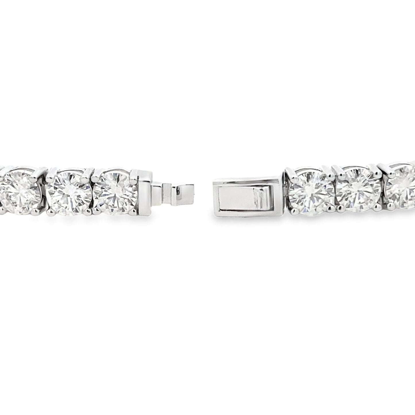 12.50ct Moissanite Tennis Bracelet Sterling Silver Bids.com
