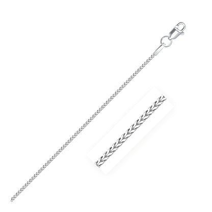 14k White Gold Franco Chain 0.9mm Bids.com