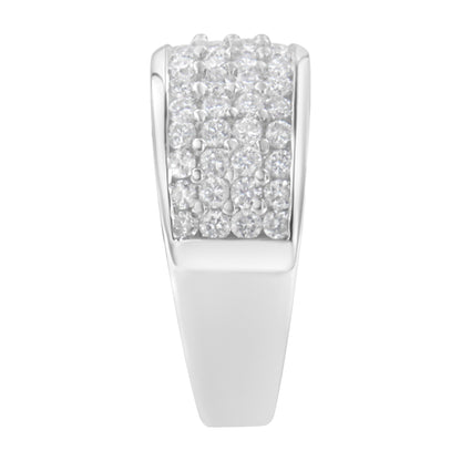 14K White Gold Round Cut Diamond Ring (1.0 Cttw, H-I Color, SI2-I1 Clarity) - Size 6-1/2 Bids.com