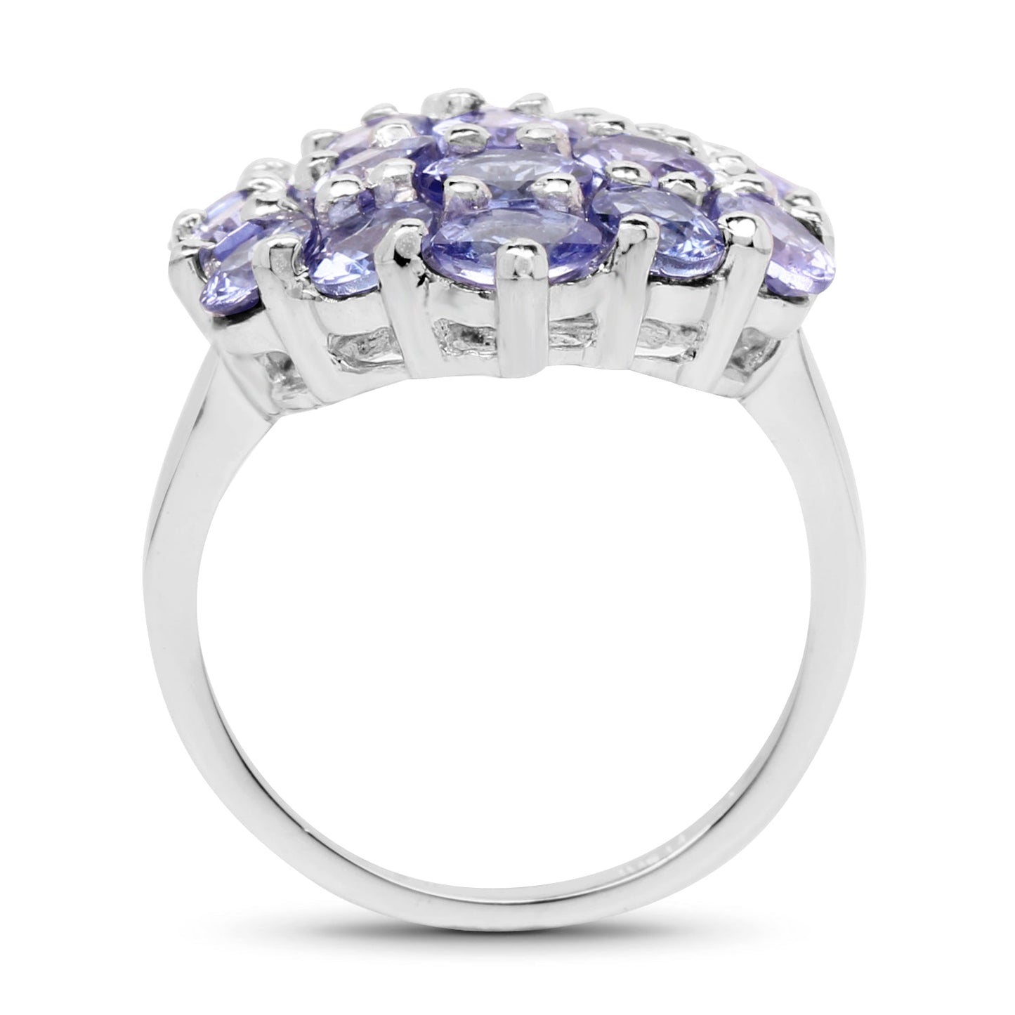 5.28 Carat Genuine Tanzanite .925 Sterling Silver Ring Bids.com