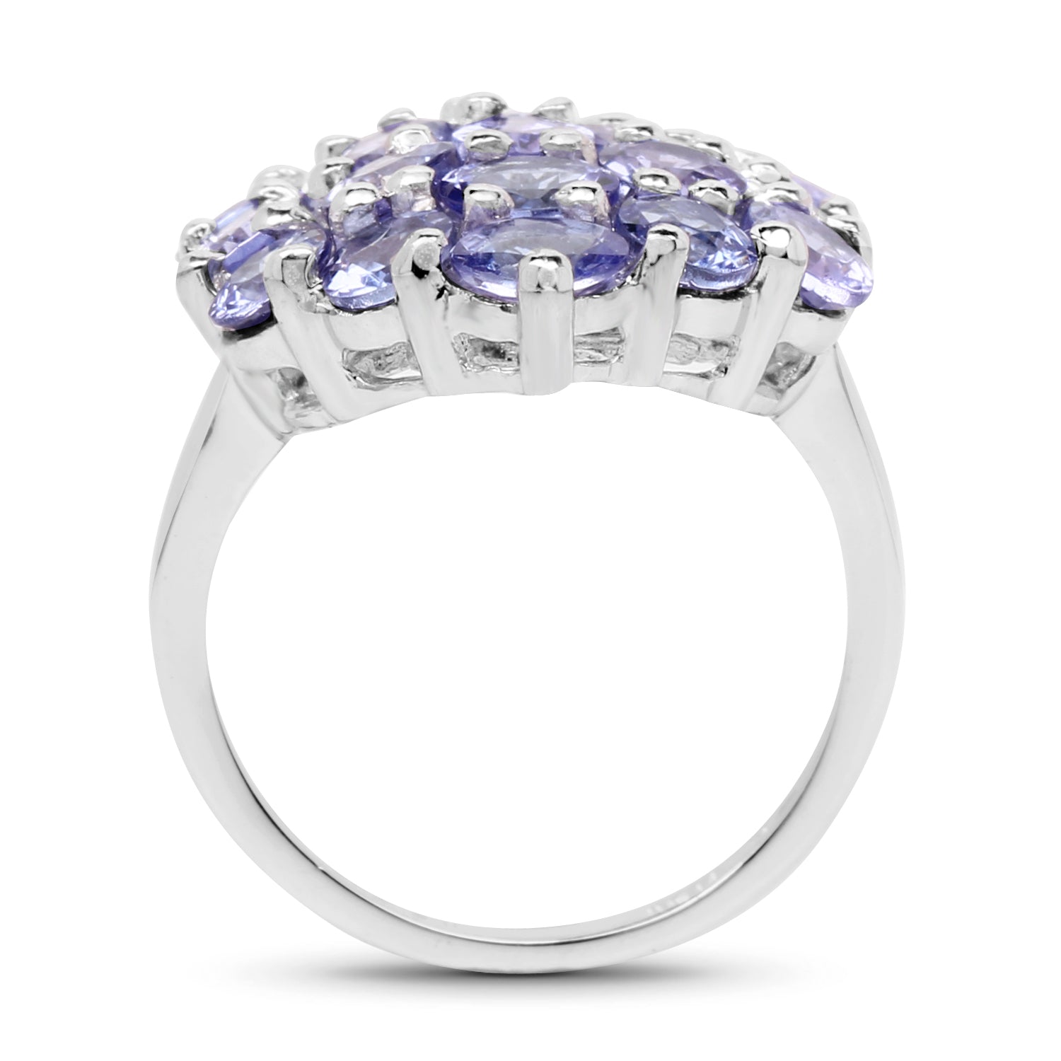 5.28 Carat Genuine Tanzanite .925 Sterling Silver Ring Bids.com