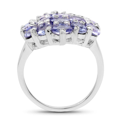 5.28 Carat Genuine Tanzanite .925 Sterling Silver Ring Bids.com