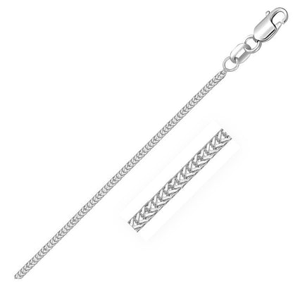 14k White Gold Foxtail 1.0mm Chain Bids.com