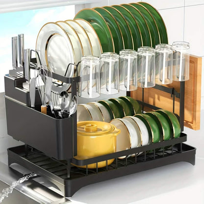 Black Metal Dish Rack – 2-Layer / 3-Layer DailySale