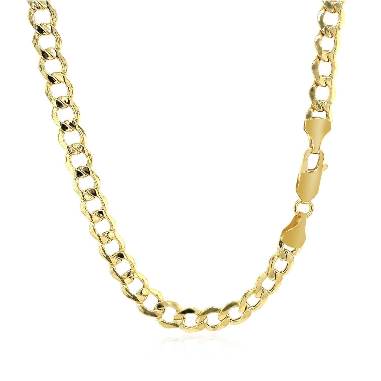 5.3mm 14k Yellow Gold Curb Chain Bids.com