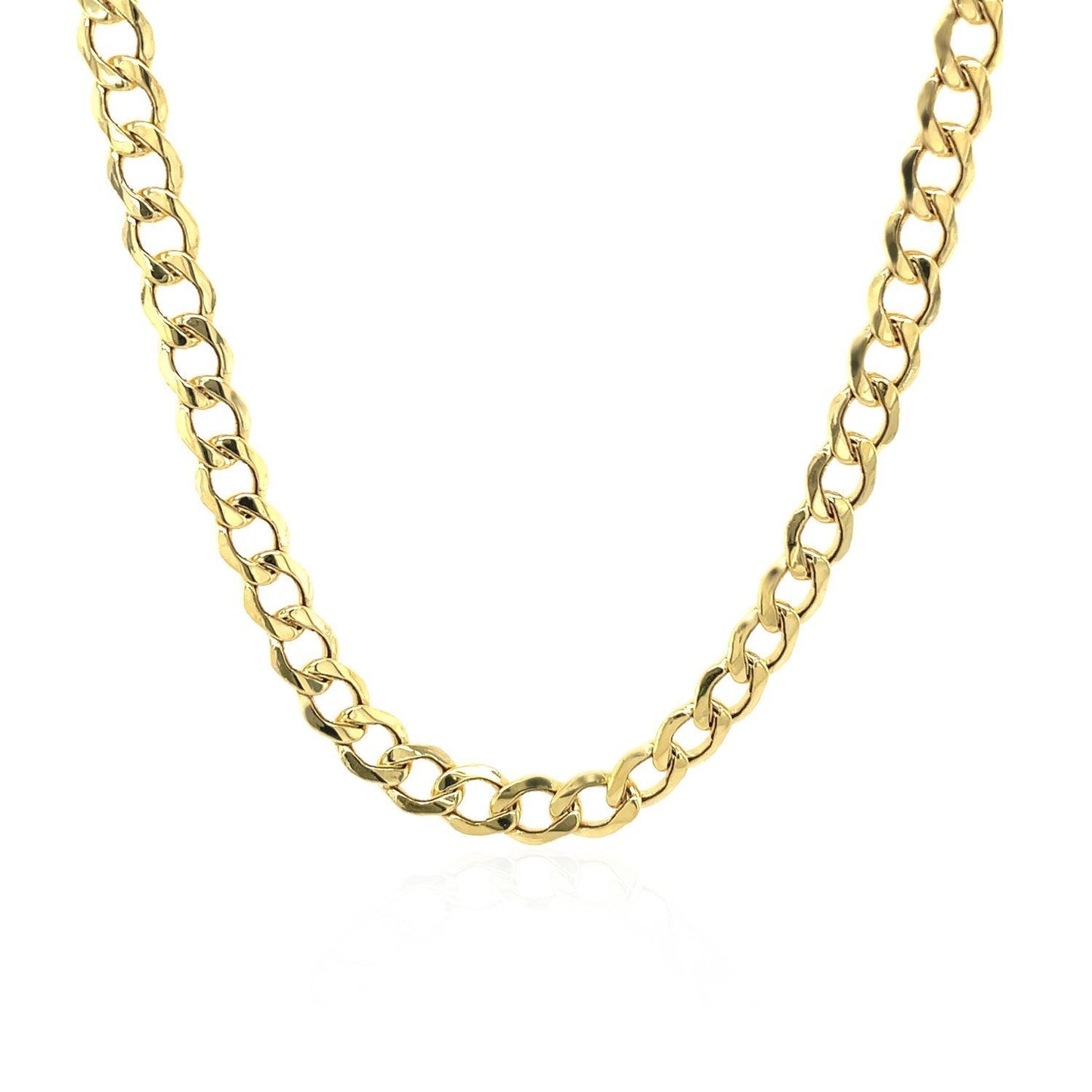 4.4mm 14k Yellow Gold Curb Chain Bids.com