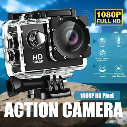 Ultra HD 1080P Action Camera – 140° Wide Angle, Fisheye Lens, LCD Display DailySale