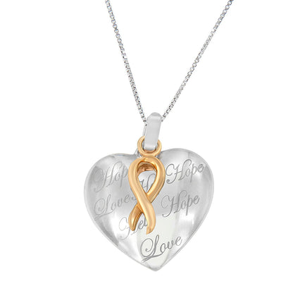10K Yellow Gold Over Silver Heart Pendant Necklace Bids.com