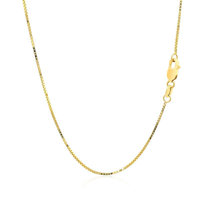 18k Yellow Gold Box Chain 0.8mm Bids.com