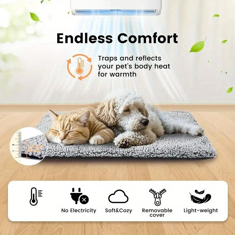 Winter Warming Pet Mattress – Non-Slip, Washable DailySale