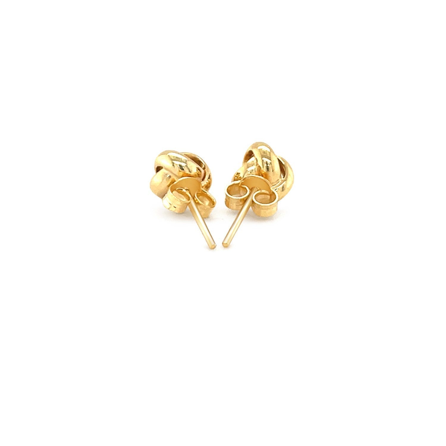 10k Yellow Gold Love Knot Stud Earrings Bids.com