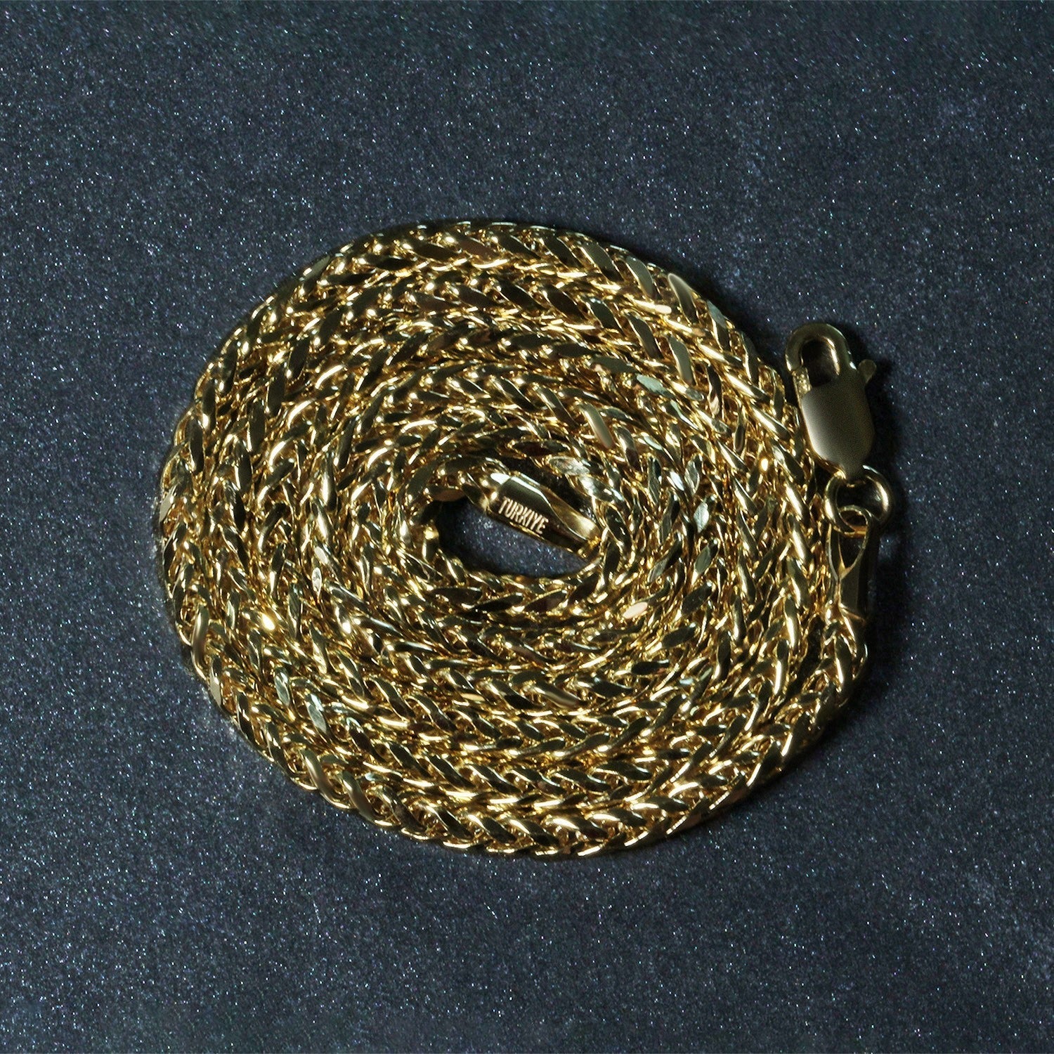 2.7mm 14k Yellow Gold Lite Diamond Cut Round Franco Chain Bids.com