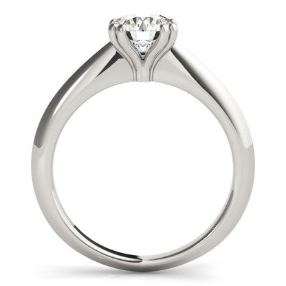 14k White Gold Double Prong Set Solitaire Diamond Engagement Ring (1 cttw) Bids.com