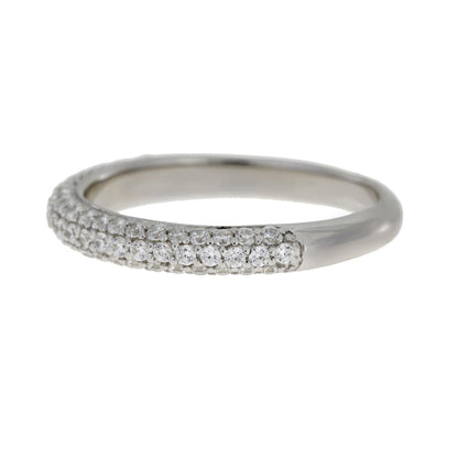 Cubic Zirconium Wedding Band Ring Sterling Silver Bids.com