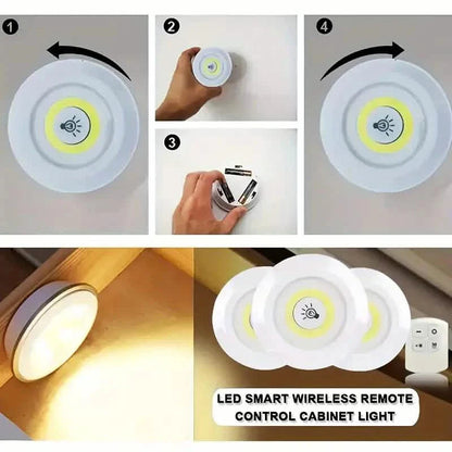 5pcs Smart Wireless LED Under-Cabinet Lights – Remote Control DailySale