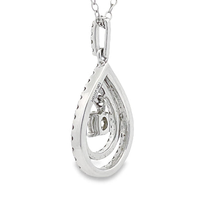 Genuine .77ct Diamond Fashion Pendants 10KT White Gold Bids.com