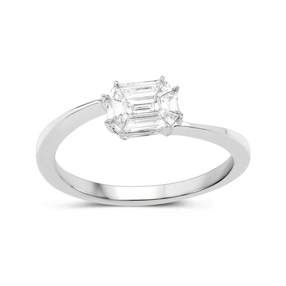 0.33 Carat Genuine White Diamond 18K White Gold Ring (F-G Color, VVS-VS Clarity) Bids.com