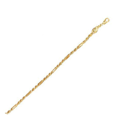 14k Yellow Gold Figa Rope Chain (3.00 mm) Bids.com