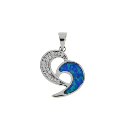 Genuine Created Opal Fashion Pendants Sterling Silver Bids.com