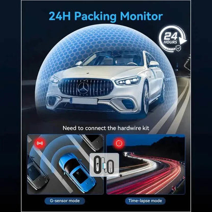 1080P Triple Dash Cam Front, Inside and Rear with 32GB Card, Night Vision, HDR & More DailySale