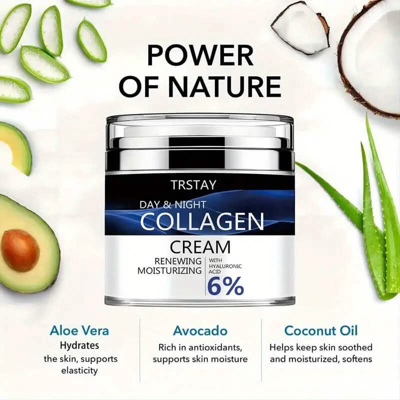 Day and Night Hydrating Collagen Cream with Hyaluronic Acid DailySale