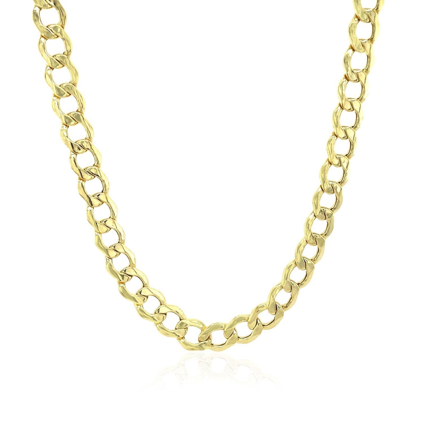 5.3mm 10k Yellow Gold Curb Chain Bids.com