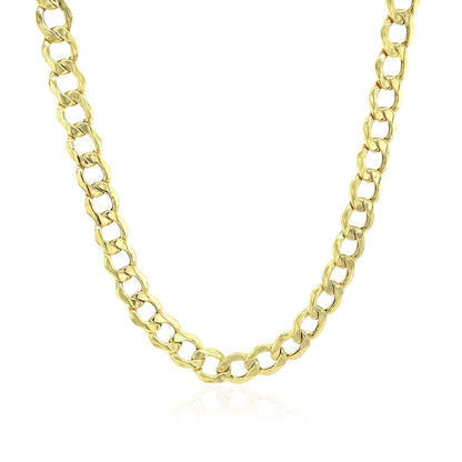 5.3mm 10k Yellow Gold Curb Chain Bids.com