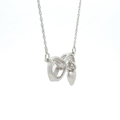 Natural .04ct Diamond Fashion Pendants Sterling Silver Bids.com