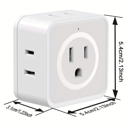 Multi-Function Socket Adapter – Five-Way Wall Extension DailySale