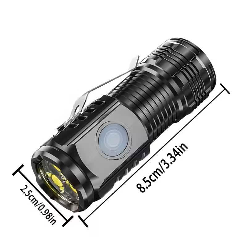 2-Pack: USB Rechargeable Mini LED Tactical Flashlight DailySale