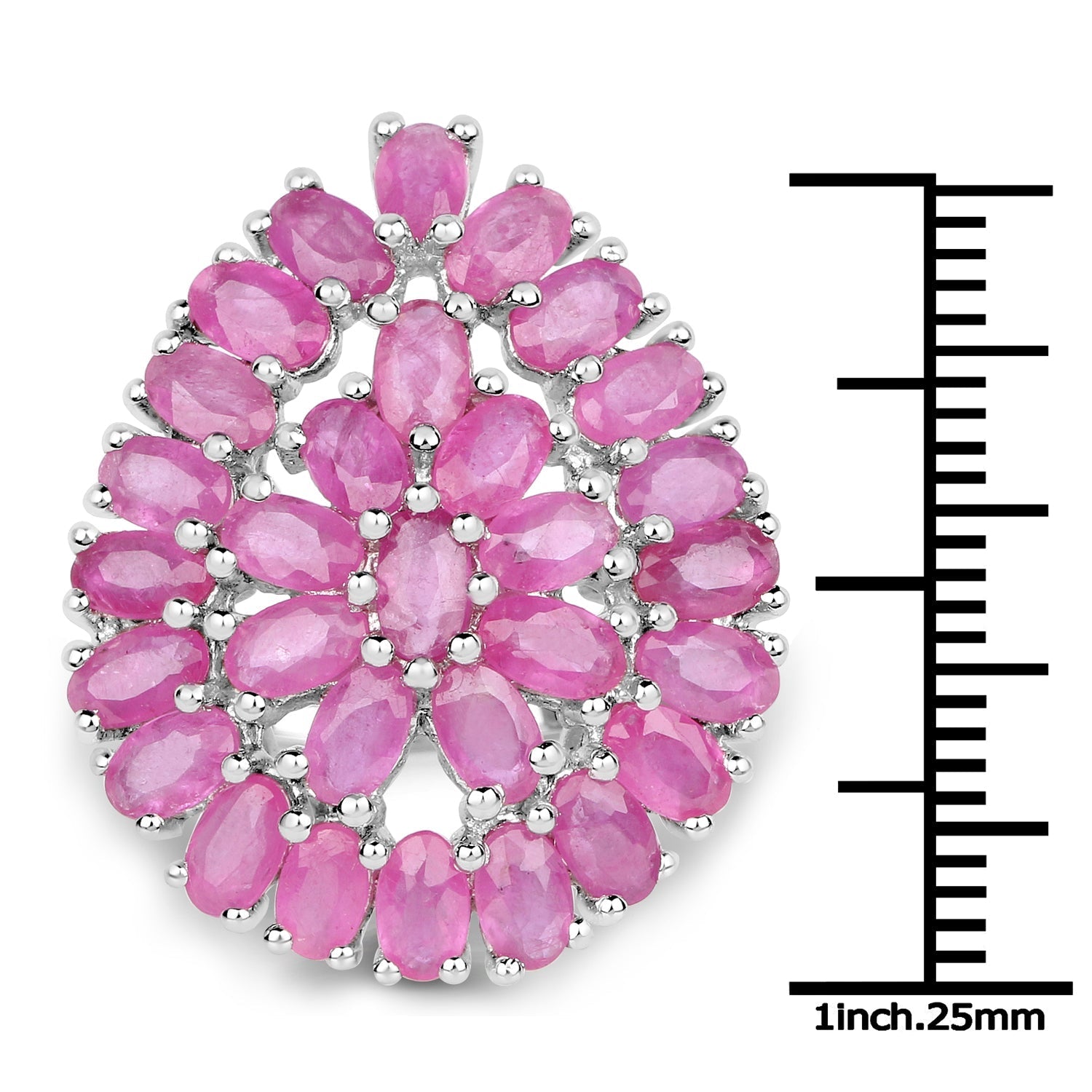 8.10 Carat Genuine Ruby .925 Sterling Silver Ring Bids.com