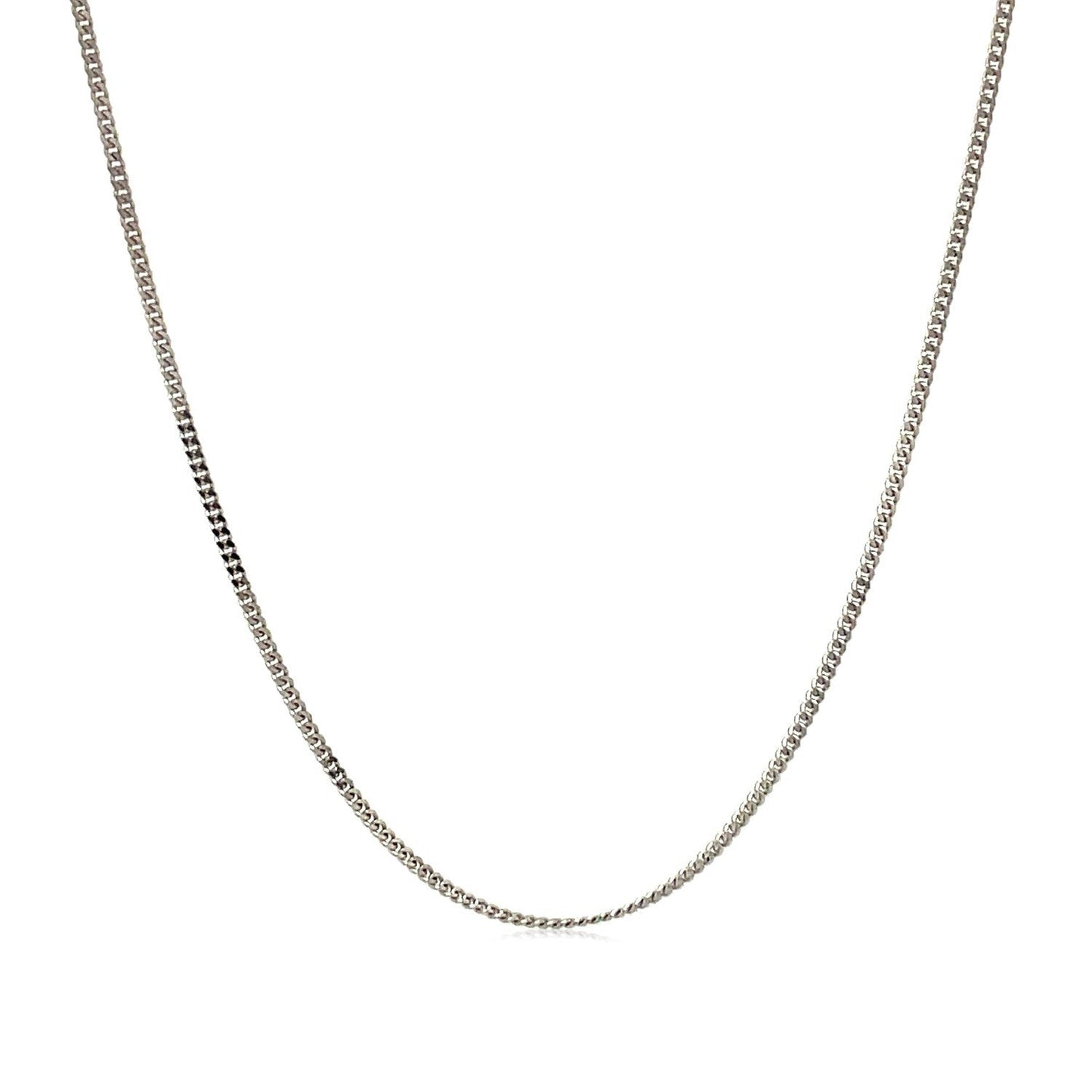 10k White Gold Gourmette Chain 1.0mm Bids.com