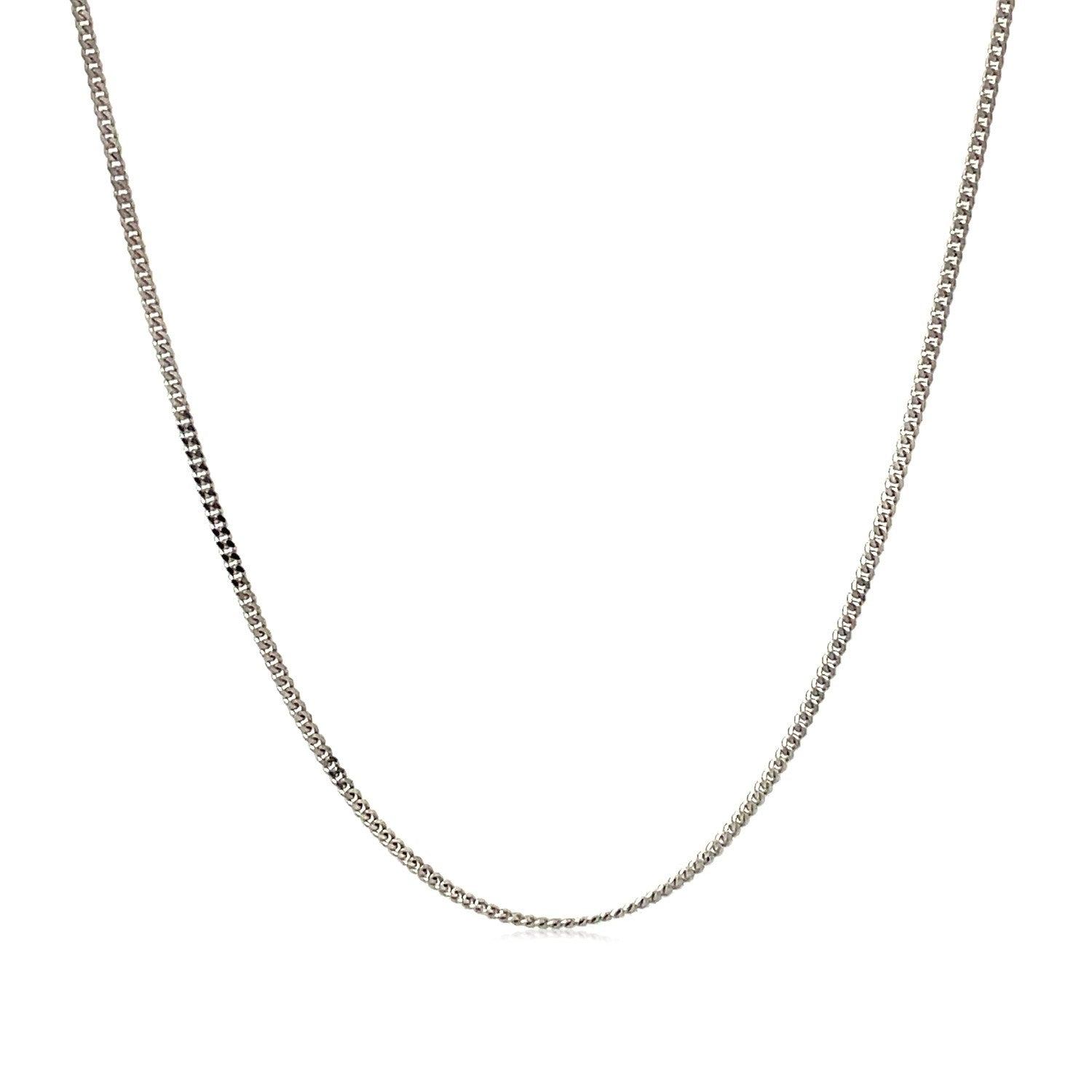 10k White Gold Gourmette Chain 1.0mm Bids.com