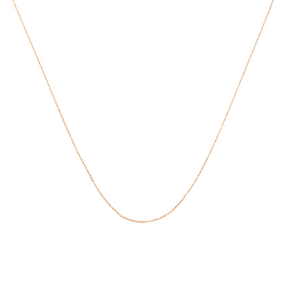 Solid 10K Yellow Gold 0.5mm Slim and Dainty Unisex 18" Rope Chain Necklace Bids.com