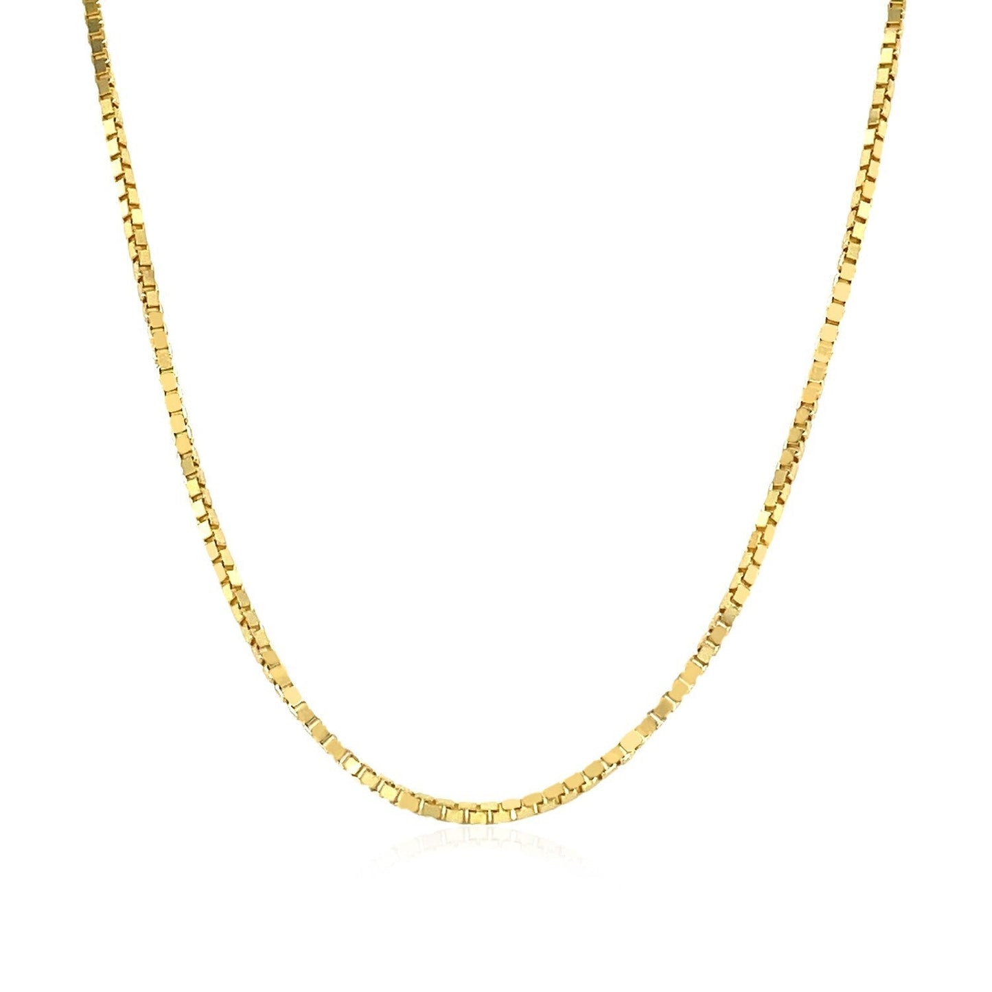 14k Yellow Gold Classic Box Chain 1.1mm Bids.com