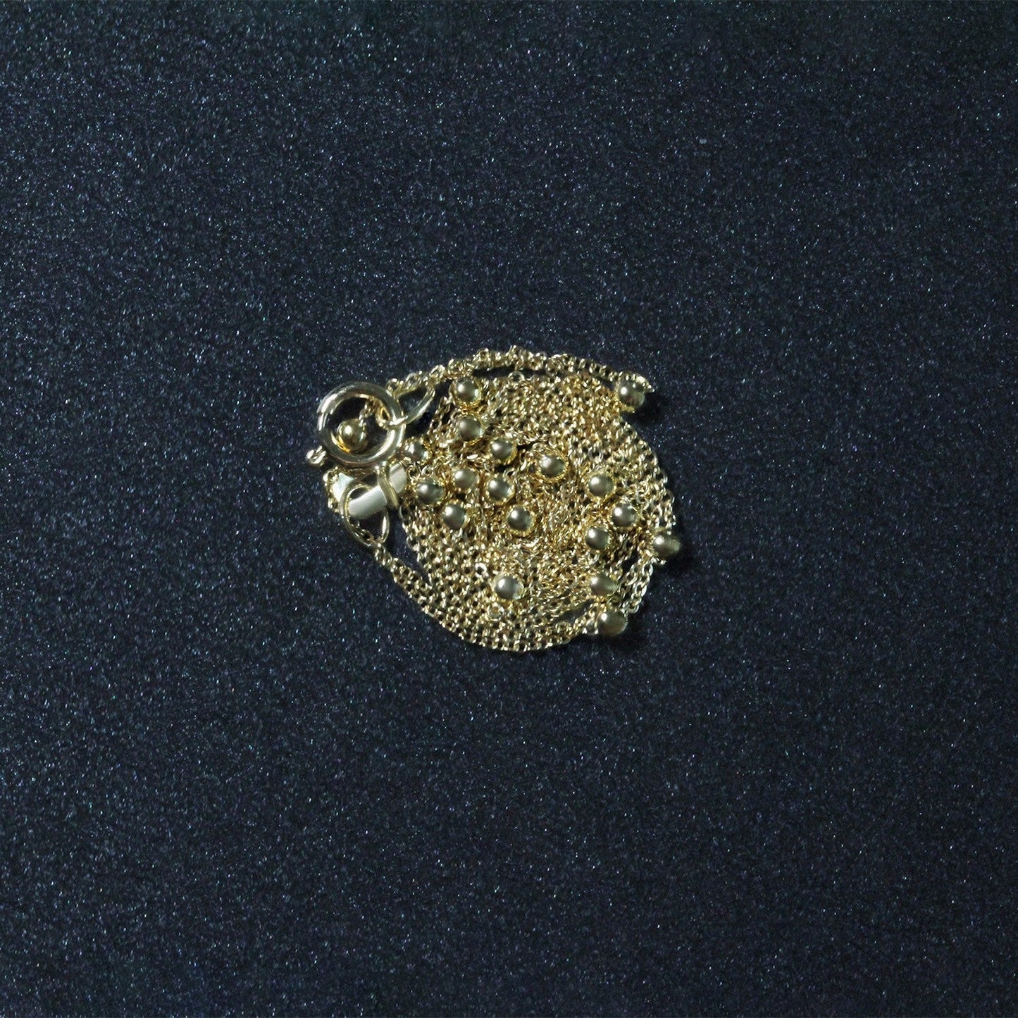 Bead Links Saturn Chain in 14k Yellow Gold (3.5mm) Bids.com